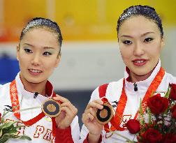 Japan's Suzuki and Harada win bronze in synchronized swimming