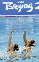 Japan's Suzuki and Harada win bronze in synchronized swimming