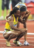 Jamaica's Campbell-Brown wins women's 200m at Beijing Olympics