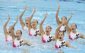 China 3rd after synchronized swim's team technical routine