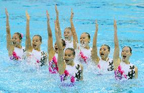 China 3rd after synchronized swim's team technical routine