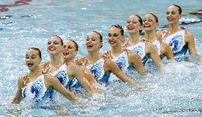 Russia wins gold medal in synchronized swimming team event