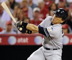 H. Matsui hitless in 4 at-bats against Angels