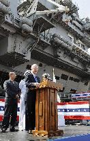 U.S. nuclear aircraft carrier George Washington in Japan