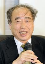 Nobel laureate Kobayashi speaks in smile