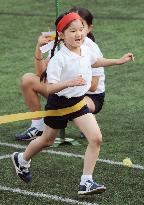 Princess Aiko runs in race at sports meet