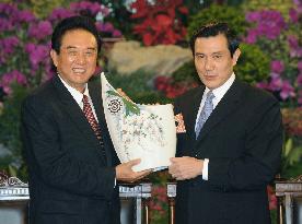 Taiwanese president, top Chinese envoy meet in Taipei