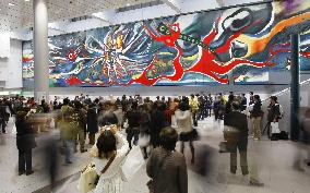Okamoto's A-bomb mural shown to public in Tokyo