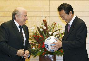 FIFA President Blatter meets with Japanese Prime Minister Aso
