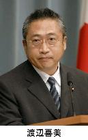 Ex-Cabinet minister Watanabe likely to leave LDP