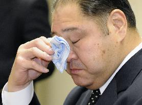 Disgraced sumo wrestler submits resignation to JSA