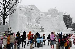 60th snow festival starts in Sapporo