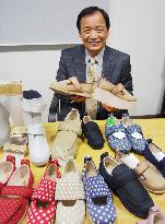 Colorful shoes a hit with elderly people