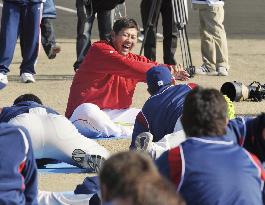 Matsuzaka reunited with Lions in training camp