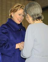 Japanese Empress Michiko, Clinton rekindle friendship