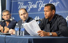 N.Y. Yankees Rodriguez speaks about use of a banned substance