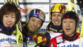Japan wins bronze in team ski jump at Nordic worlds