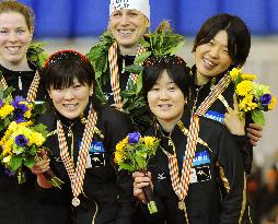 Japan comes 3rd in women's 500 meters team pursuit