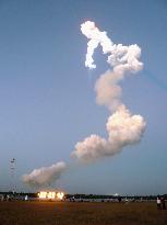 U.S. space shuttle Discovery lifts off