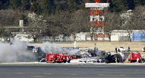 FedEx plane crash lands at Narita airport, bursts into flames