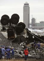 FedEx cargo plane crash-lands at Narita airport, 2 dead