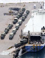 Missile units on way to northeastern Japan