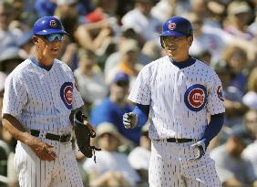 Fukudome triples against Angels