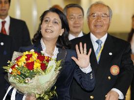 IOC evaluation commission members arrive in Japan