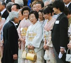 Emperor, empress host spring garden party