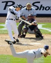 Yankees' Matsui 1-for-2 against Indians