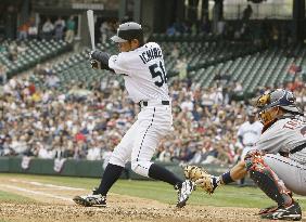 Mariners' Ichiro 2-for-4 against Tigers