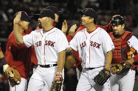 Red Sox's Saito earns this season's 2nd save