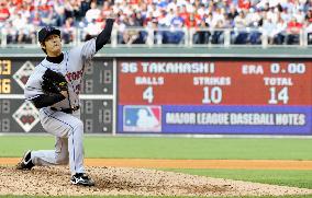 40-year-old Takahashi makes major league debut