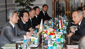 Japanese and Egyptian foreign ministers meet in Cairo