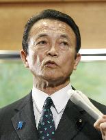 Aso admits responsibility for appointment of Konoike