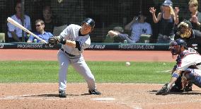 N.Y. Yankees' Matsui hits