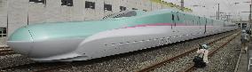 JR East puts new Shinkansen cars on press viewing