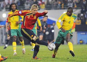 Spain beat S. Africa 2-0 in Confederations Cup