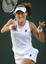 Japan's Sugiyama beats Switzerland's Schnyder at Wimbledon