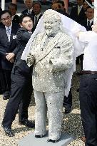 Partially restored statue of Colonel Sanders unveiled