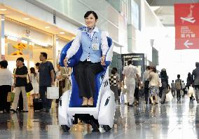 Toyota's i-Real electric vehicles used to patrol airport