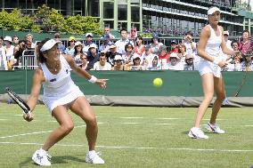 Sugiyama and Hantuchova knocked out of Wimbledon doubles