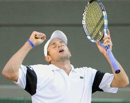Roddick marches into semifinals at Wimbledon tennis