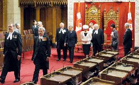 Japanese Emperor, empress visit Canada's parliament