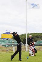 Ishikawa practices at Turnberry for British Open