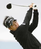 Ishikawa practices at Turnberry for British Open