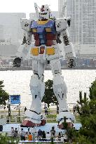 Mobile Suit Gundam statue completed at Tokyo's Daiba