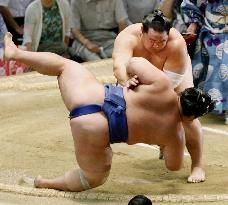 Hakuho, Asashoryu still perfect at Nagoya sumo