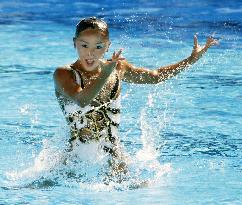 Adachi preforms in solo prelim for synchronized swimming