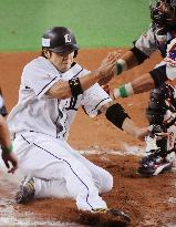 Lions' Nakajima tagged out in Game 1 of All-Star series